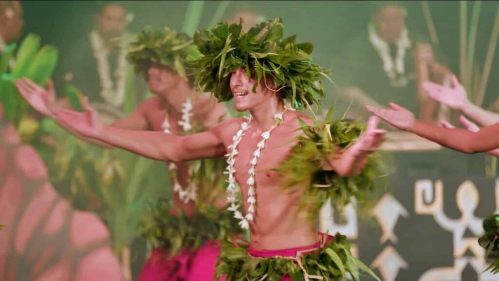 Tahitian man dancing