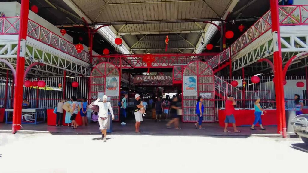 main entrance to Papeete Market